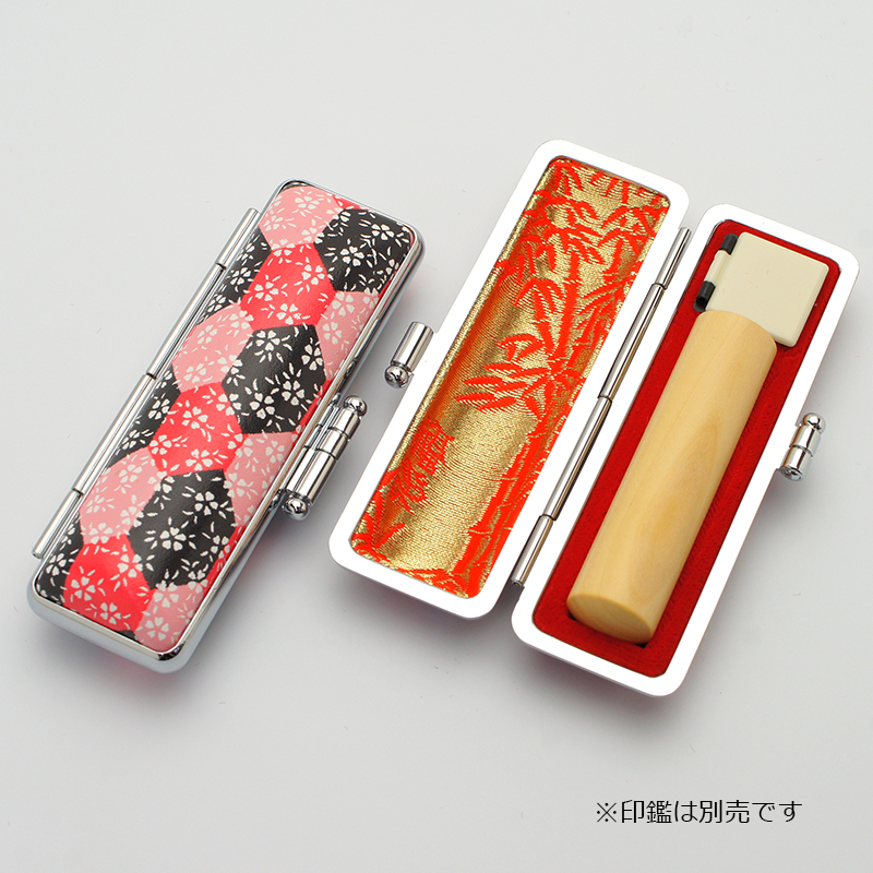 印鑑ケース 赤ローケツ D-2 13.5-15.0mm