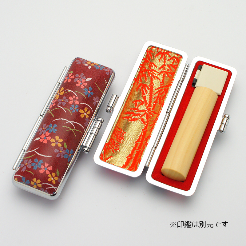 印鑑ケース 赤ローケツ D-12 13.5-15.0mm