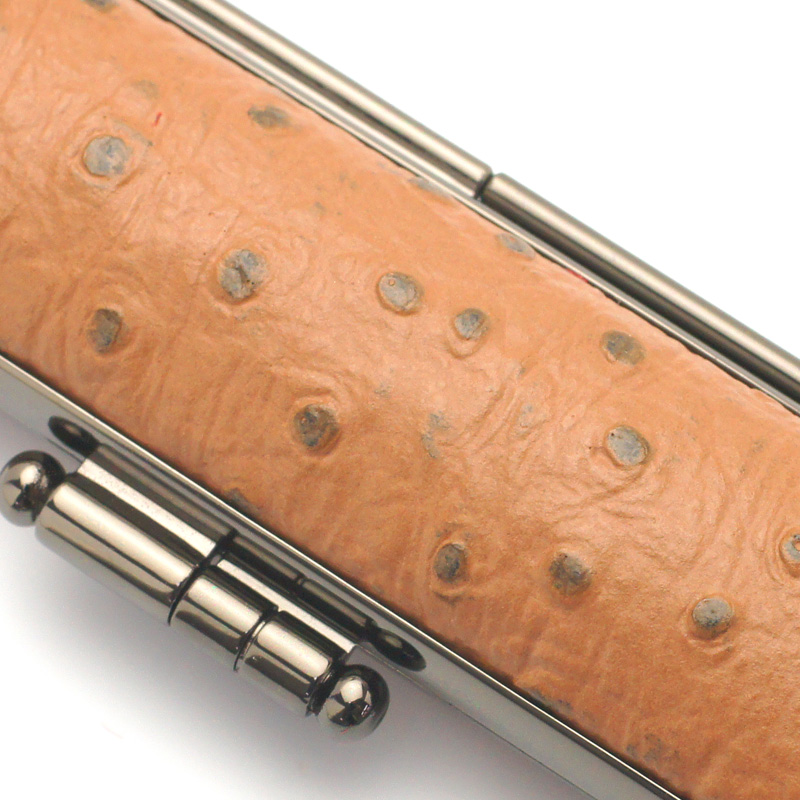 印鑑ケース ニューオーストリッチ 茶 10.5-12.0mm