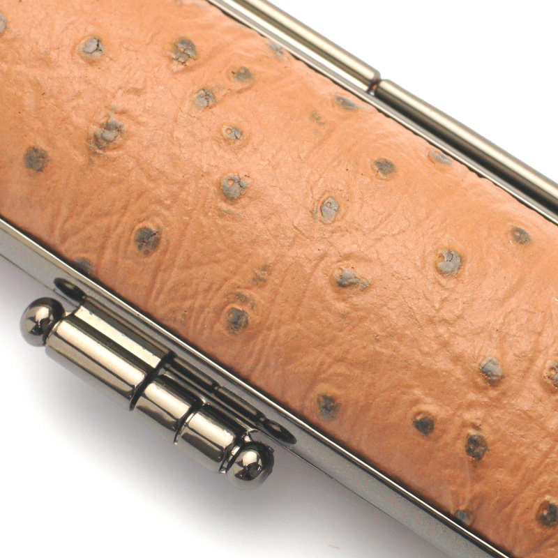 印鑑ケース ニューオーストリッチ 茶 13.5-15.0mm