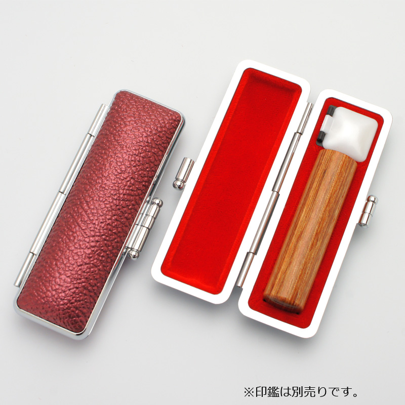 印鑑ケース グロスモミ レッド 13.5-15.0mm