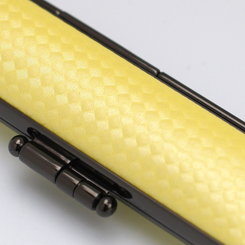 印鑑ケース ライトカーボン調デザインケース イエロー 10.5-12.0mm