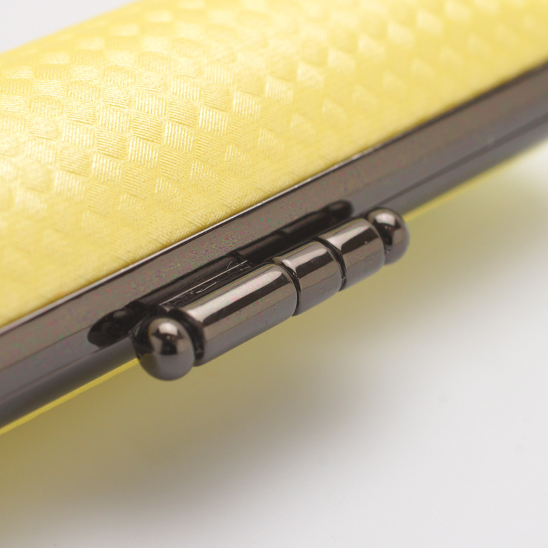 印鑑ケース ライトカーボン調デザインケース イエロー 10.5-12.0mm