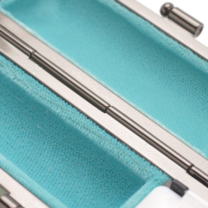 印鑑ケース ライトカーボン調デザインケース グリーン 10.5-12.0mm