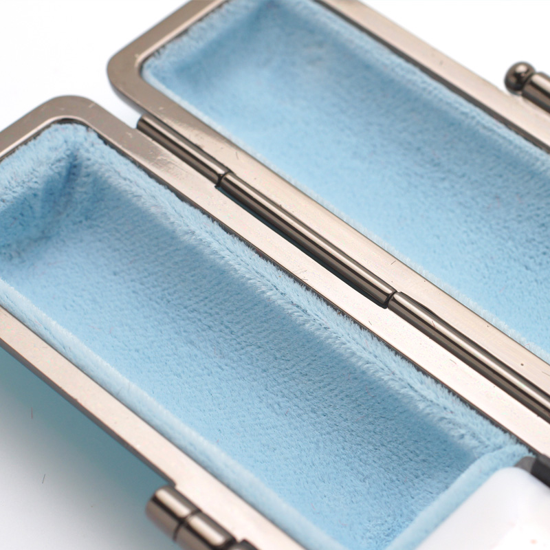 印鑑ケース ライトカーボン調デザインケース ブルー 13.5-15.0mm