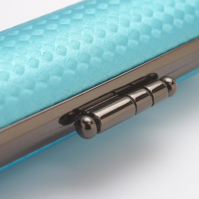 印鑑ケース ライトカーボン調デザインケース ブルー 13.5-15.0mm