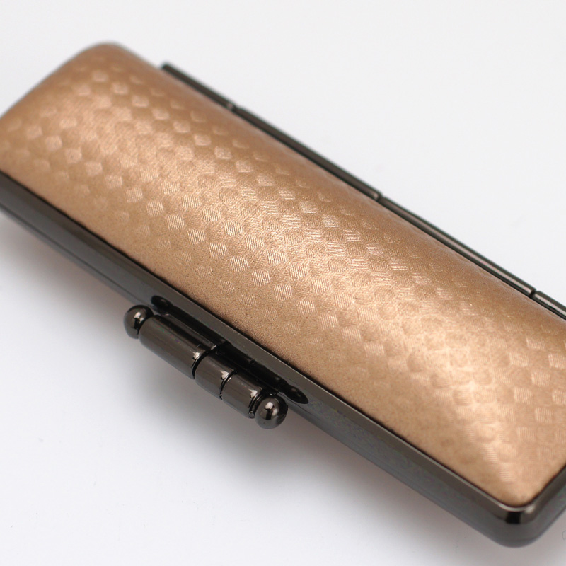 印鑑ケース ライトカーボン調デザインケース ライトブラウン 13.5-15.0mm