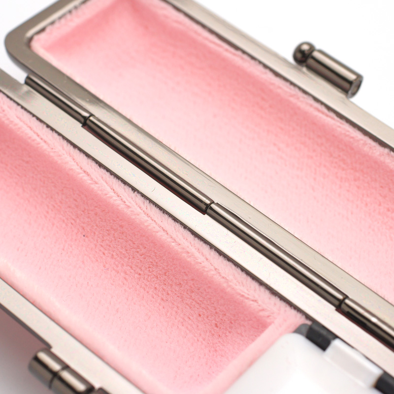 印鑑ケース ライトカーボン調デザインケース ピンク 16.5-18.0mm