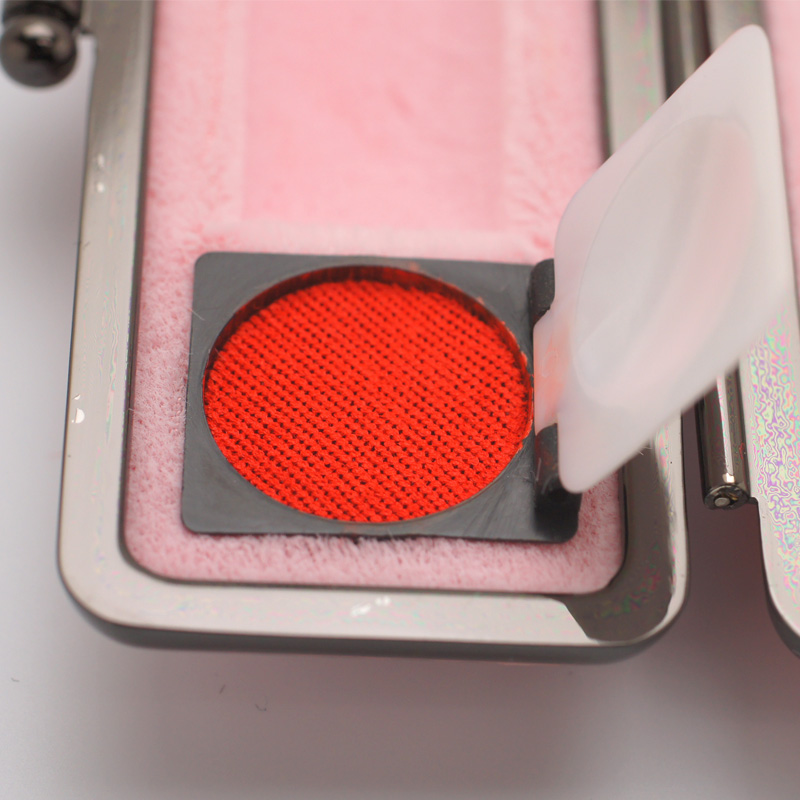 印鑑ケース ライトカーボン調デザインケース ピンク 16.5-18.0mm