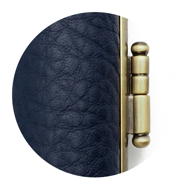 印鑑ケース カラーカウレザー ブルー 16.5-18.0mm