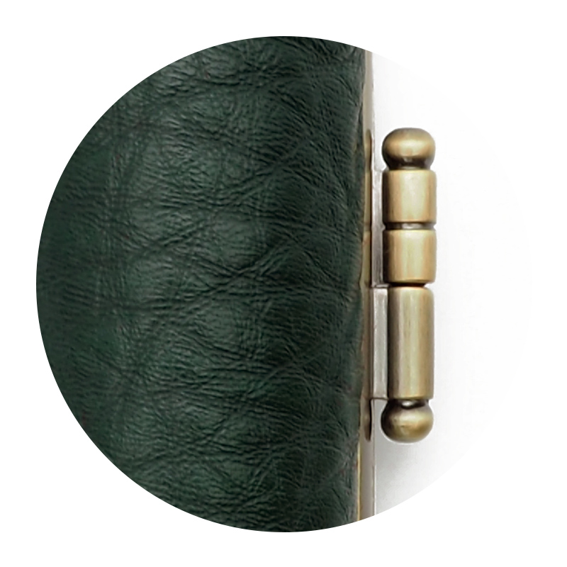 印鑑ケース カラーカウレザー グリーン 13.5-15.0mm