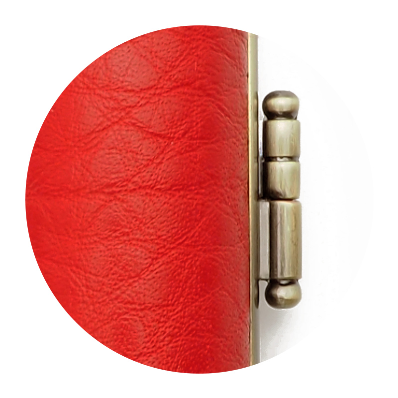印鑑ケース カラーカウレザー レッド 13.5-15.0mm