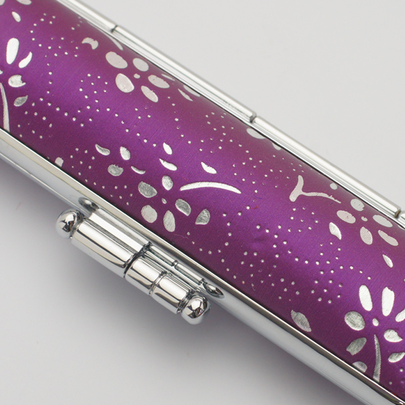 印鑑ケース 銀花 パープル 10.5-12.0mm