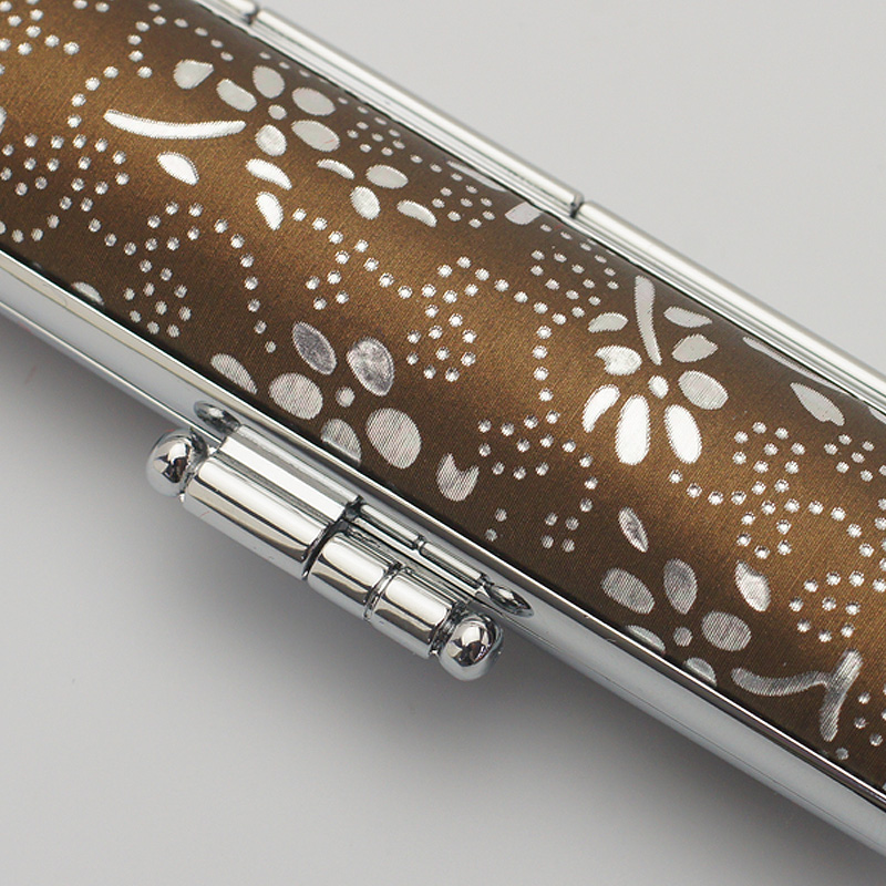 印鑑ケース 銀花 ブラウン 10.5-12.0mm