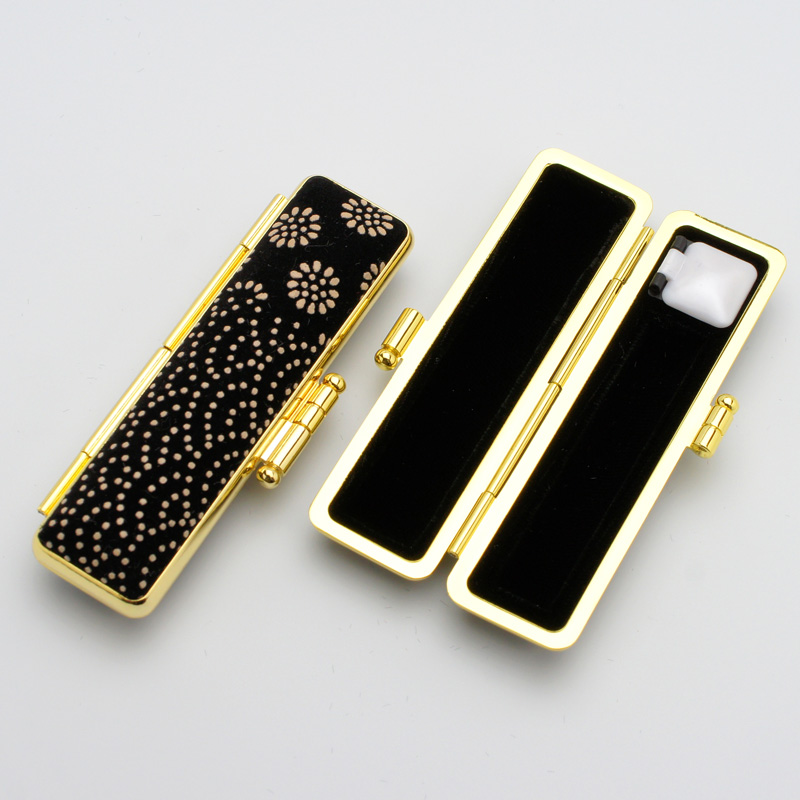 印鑑ケース いちふ(ICHIFU)/金枠ケース 小紋 10.5-12.0mm