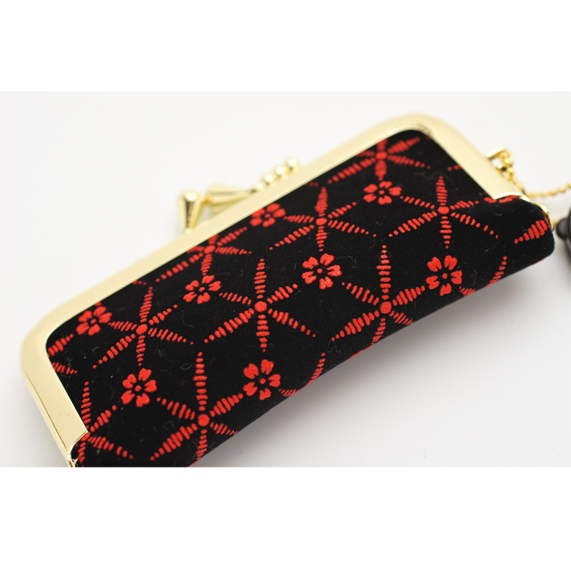 がま口印鑑ケース いちふ(ICHIFU) 赤ざくら 10.5-12.0mm