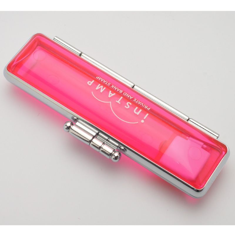 印鑑ケース インスタンプ ピンク 10.5-12.0mm