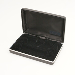印鑑ケース カーボン化粧箱 （ブラックレザーボックス） 2本収納タイプ