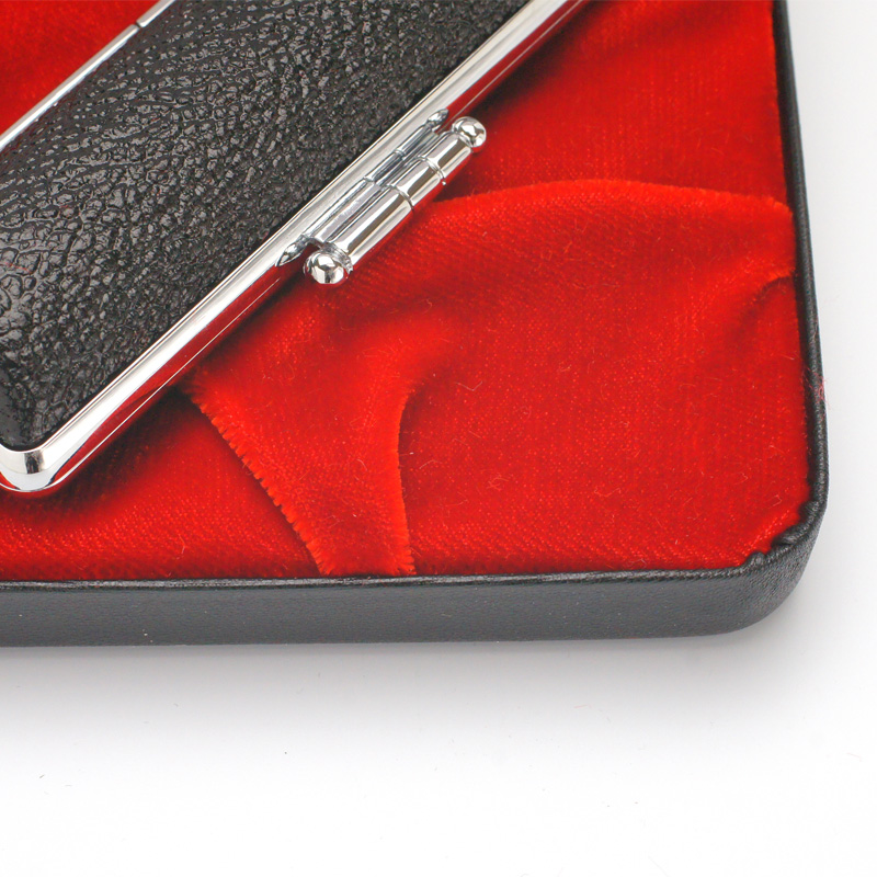 印鑑ケース 個人用化粧ケース 印鑑ケース2本収納タイプ【赤ベロア】