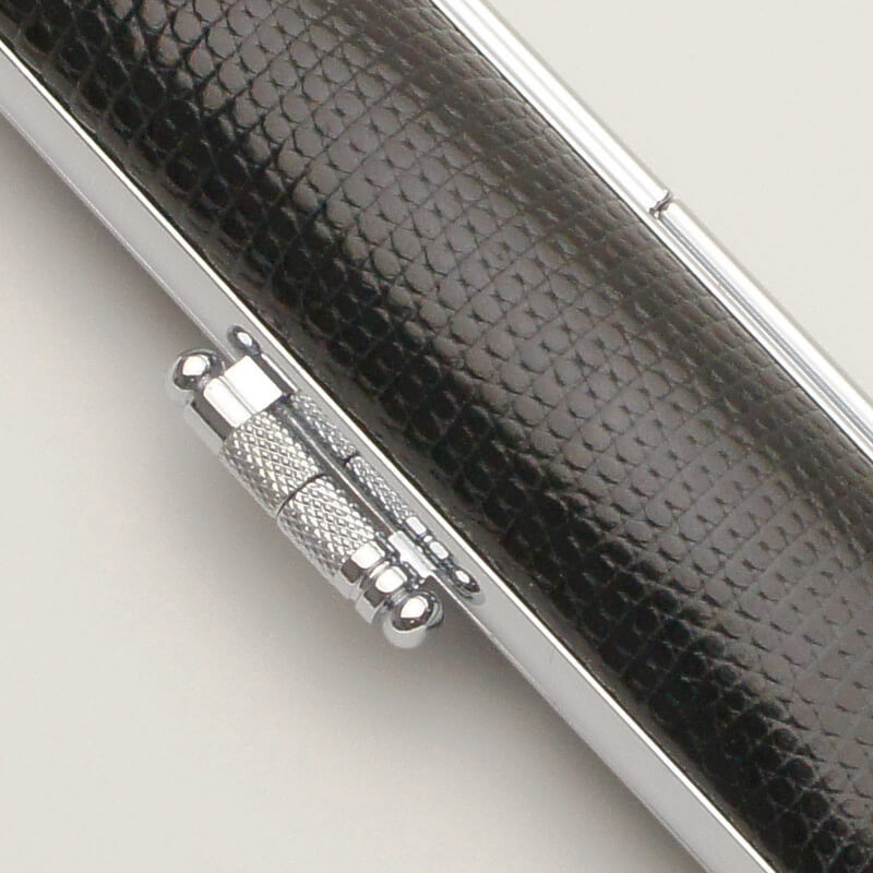 印鑑ケース リザードケース（黒） 13.5-15.0mm