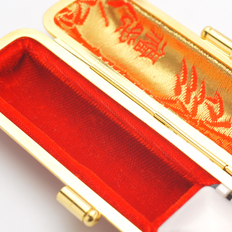 印鑑ケース 赤金枠 レッド 10.5-12.0mm