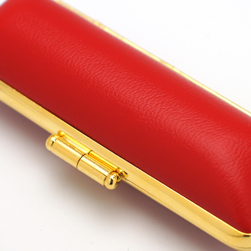 印鑑ケース 赤金枠 レッド 16.5-18.0mm