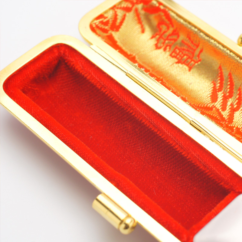印鑑ケース 赤金枠 レッド 16.5-18.0mm