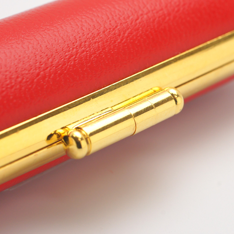 印鑑ケース 赤金枠 レッド 16.5-18.0mm