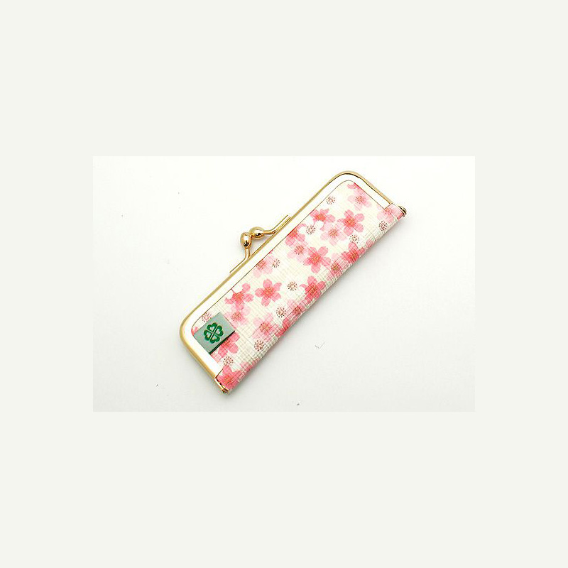 がま口印鑑ケース おしゃれはんこ(朱肉付き) W-11 10.5-16.5mm