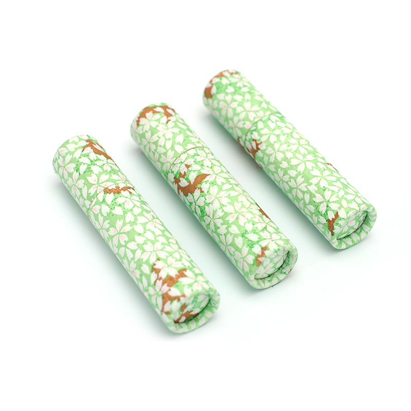 印鑑ケース おしゃれはんこ/和紙柄筒 W-17 10.5-12.0mm