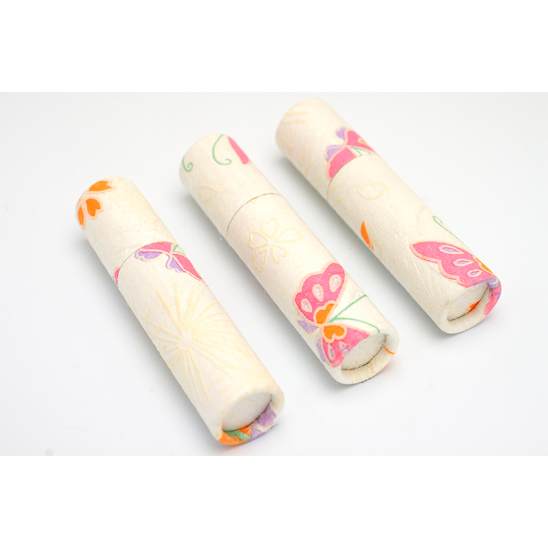 印鑑ケース おしゃれはんこ/和紙柄筒 W-42 10.5-12.0mm