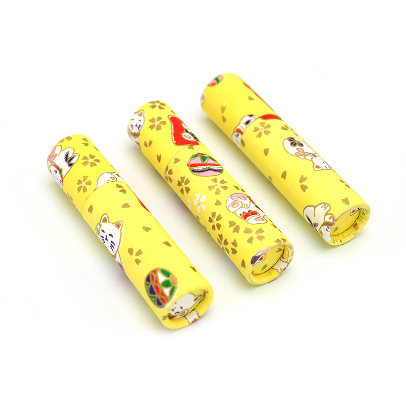 印鑑ケース おしゃれはんこ/和紙柄筒 W-49 10.5-12.0mm