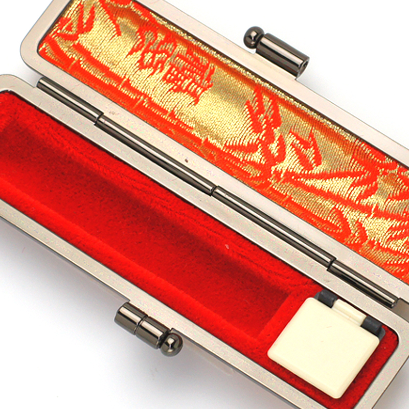 印鑑ケース プレミアムレザー オーストリッチ 10.5-12.0mm