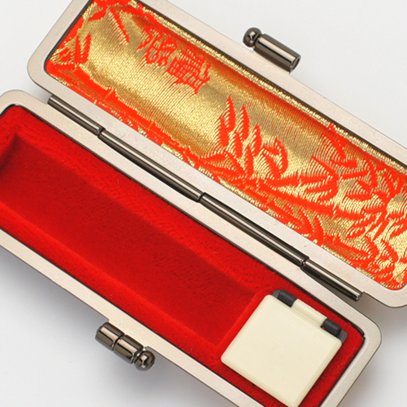 印鑑ケース プレミアムレザー オーストリッチ 13.5-15.0mm