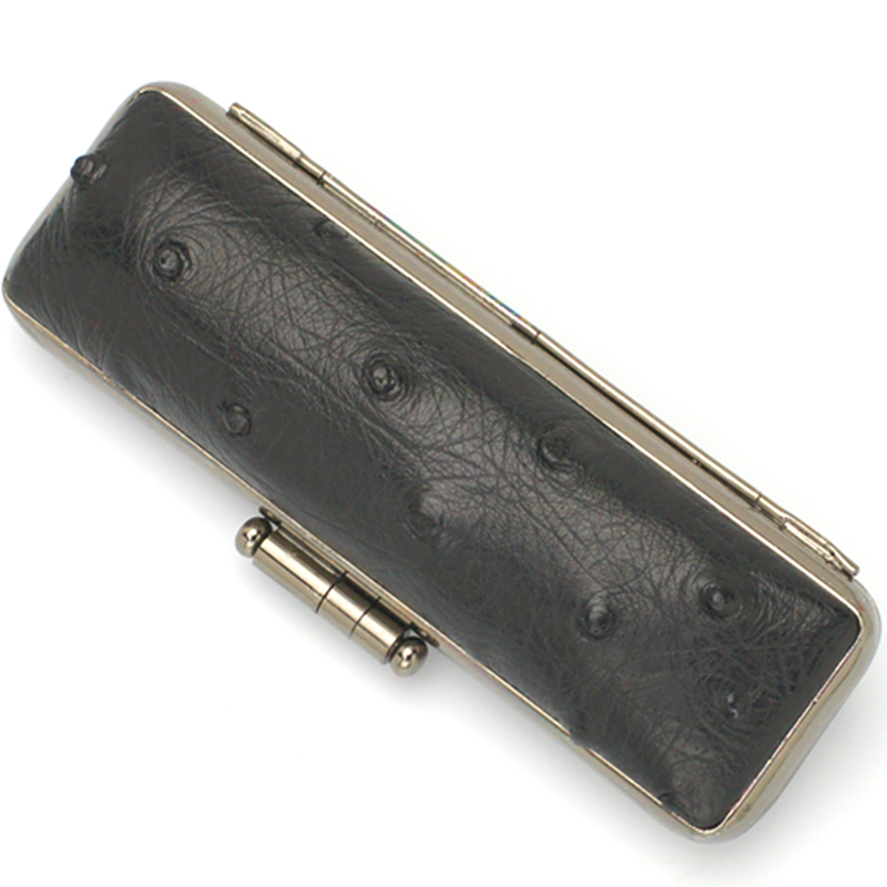 印鑑ケース プレミアムレザー オーストリッチ 13.5-15.0mm