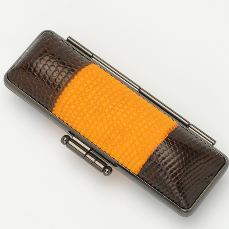 印鑑ケース プレミアムレザー カイマントカゲ 16.5-18.0mm
