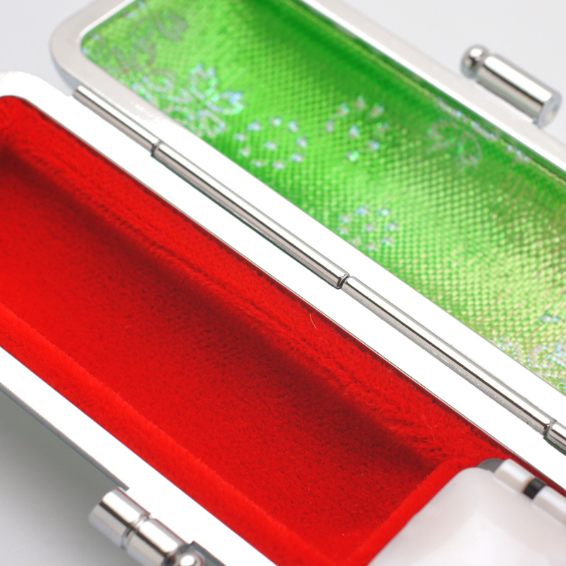 印鑑ケース 桜柄印鑑ケース グリーン 10.5-12.0mm