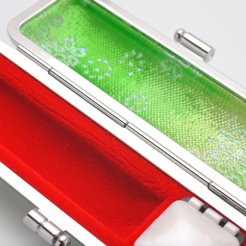 印鑑ケース 桜柄印鑑ケース グリーン 13.5-15.0mm