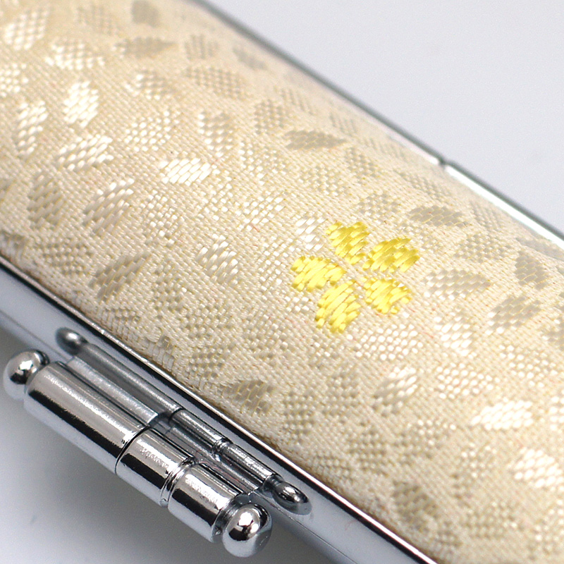 印鑑ケース 桜柄印鑑ケース イエロー 13.5-15.0mm