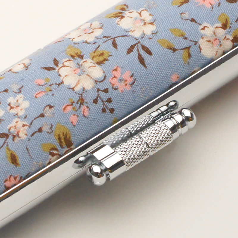 印鑑ケース サクラフラワー(青) 10.5-12.0mm