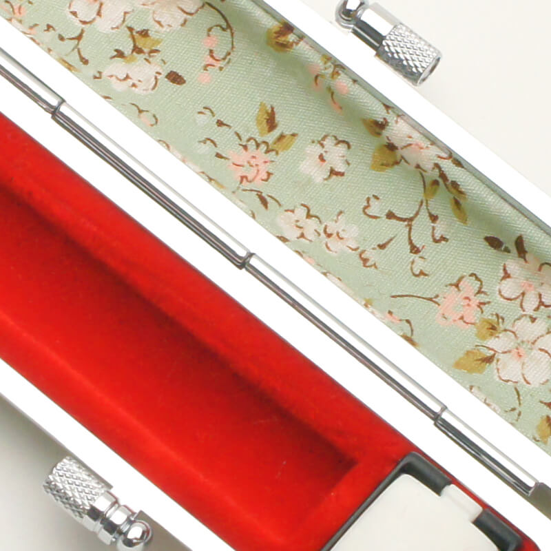 印鑑ケース サクラフラワー（緑） 10.5-12.0mm