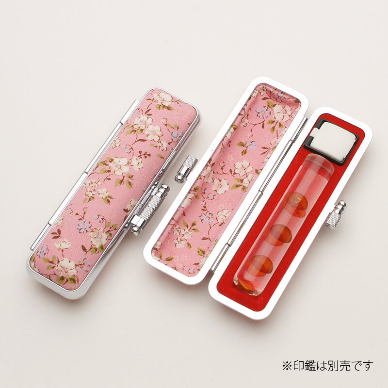 印鑑ケース サクラフラワー（桃） 10.5-12.0mm
