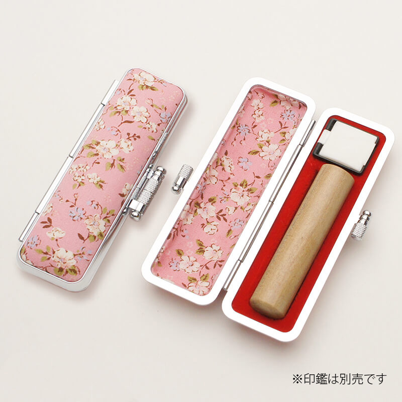 印鑑ケース サクラフラワー（桃） 13.5-15.0mm