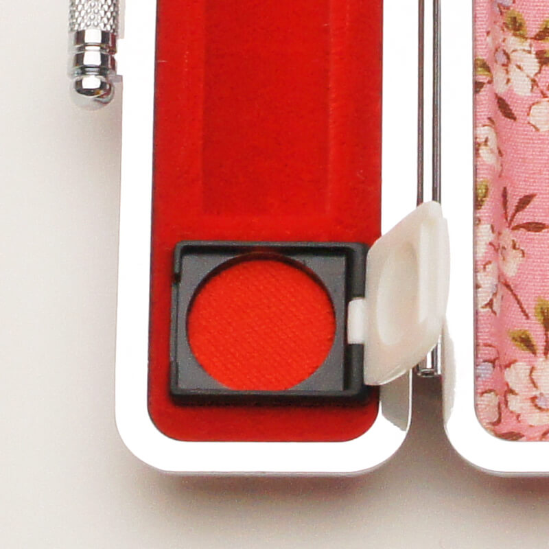 印鑑ケース サクラフラワー（桃） 13.5-15.0mm