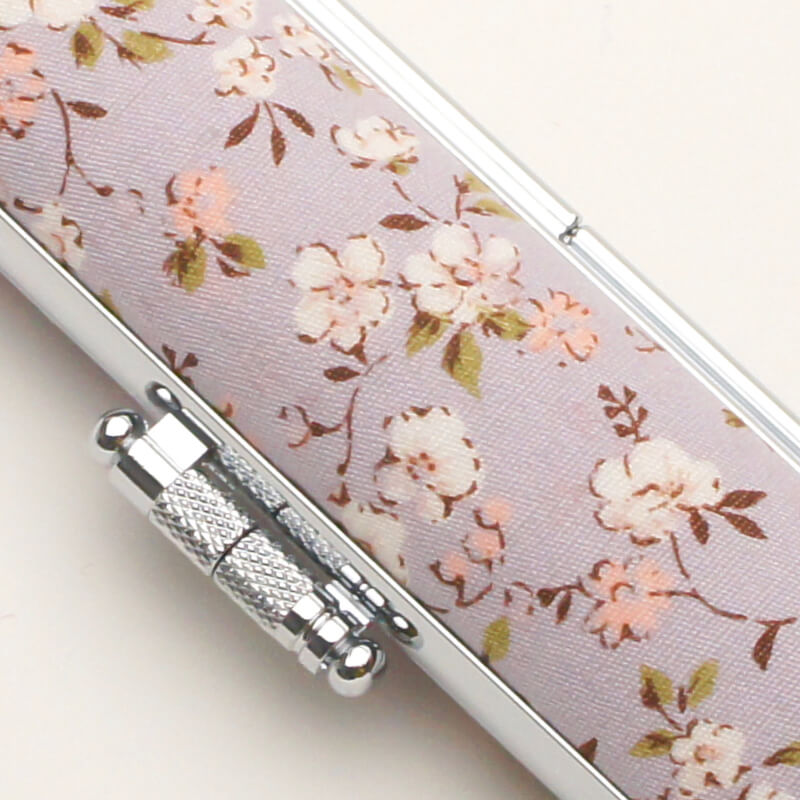 印鑑ケース サクラフラワー(紫) 13.5-15.0mm