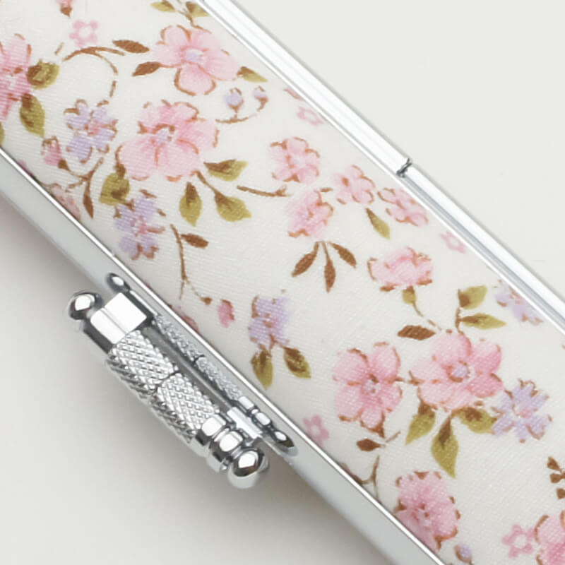 印鑑ケース サクラフラワー（白） 13.5-15.0mm