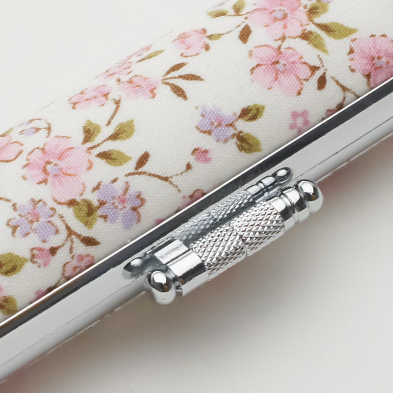 印鑑ケース サクラフラワー（白） 13.5-15.0mm