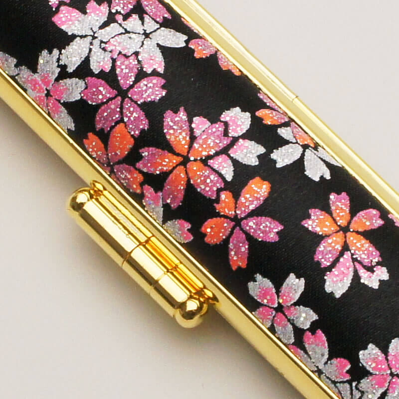 印鑑ケース 桜プリズム(黒) 10.5-12.0mm