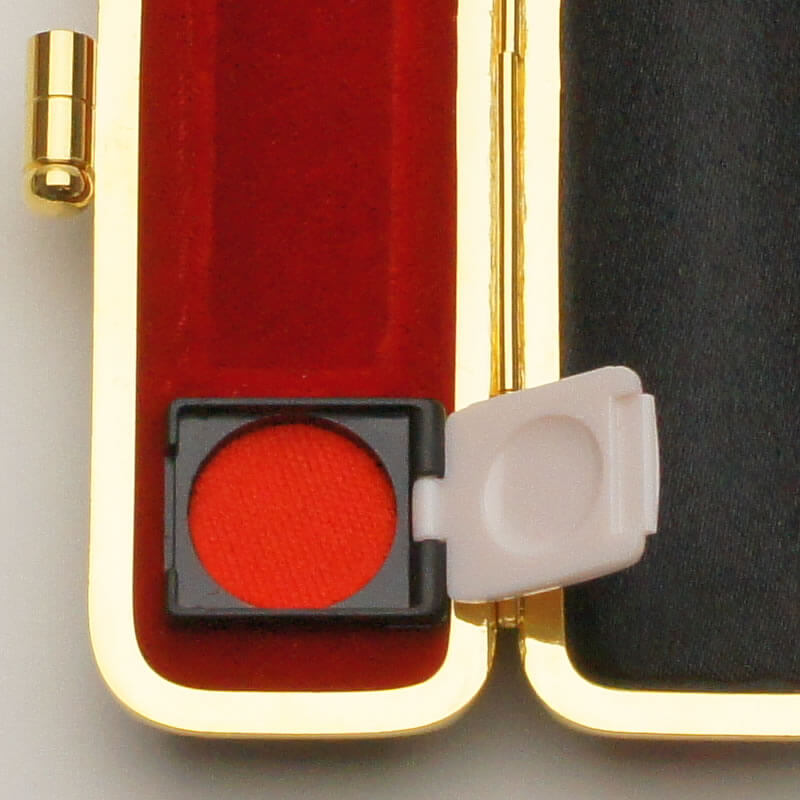 印鑑ケース 桜プリズム（黒） 13.5-15.0mm