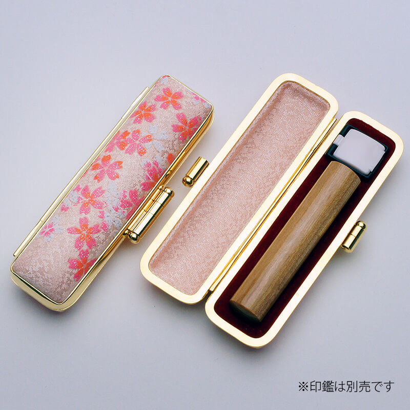 印鑑ケース 桜プリズム(ピンク) 10.5-12.0mm